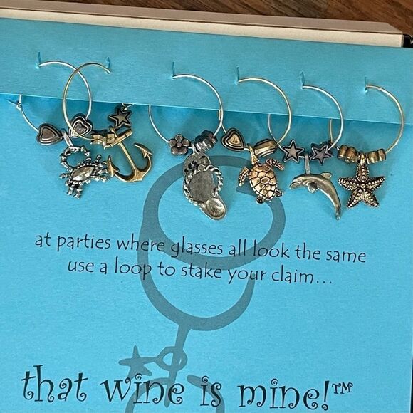 That wine is mine “by the bay” wine charms - Picture 5 of 8
